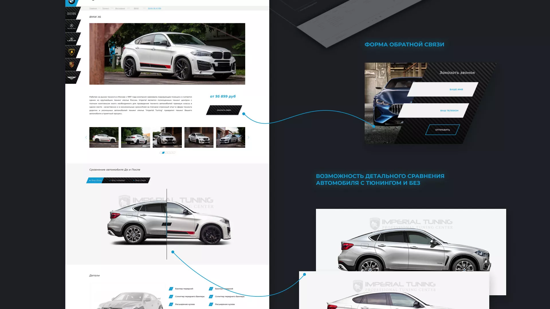 Создание сайта тюнинг-ателье «Imperial Tuning» в Иваново