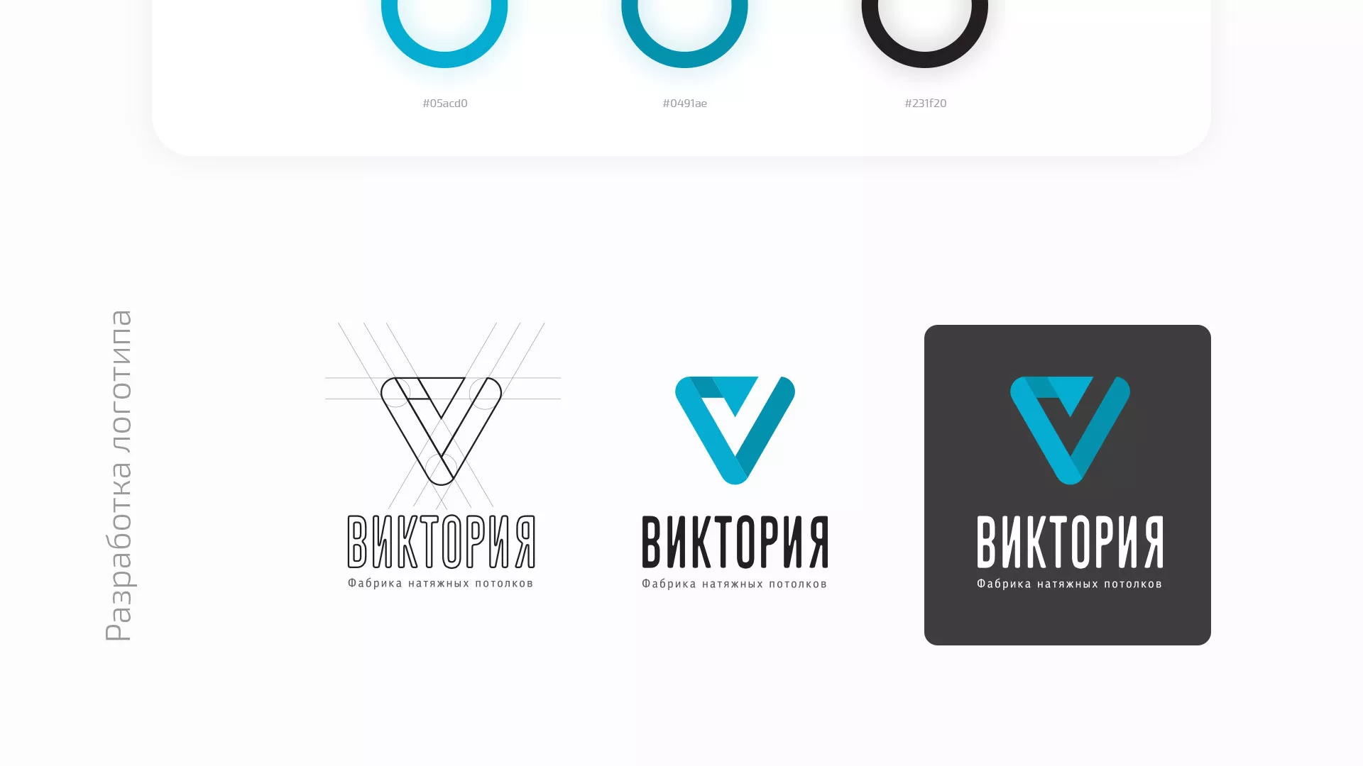 Разработка фирменного стиля компании по продаже и установке натяжных потолков в Иваново